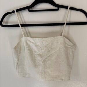 Cream Pitaya Linen Top
